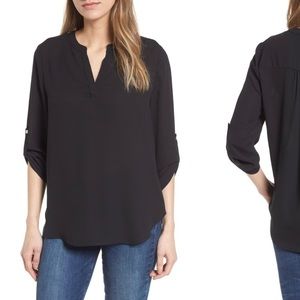 Perfect Roll Tab Sleeve Blouse